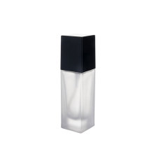 Frosted Square Glass Bottles with Treatment Pump